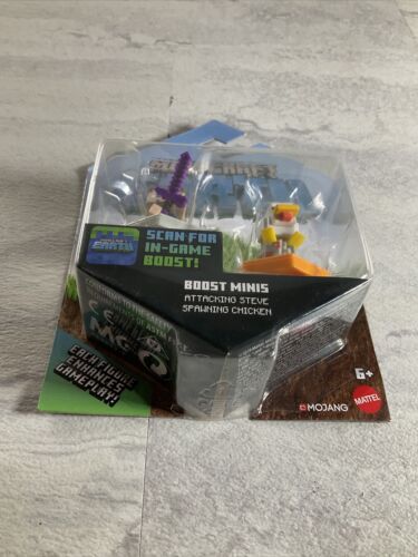 Minecraft Earth Boost Minis Attacking Steve And Spawning Chicken. (6922750099639)